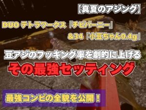 DUO チビバーニーと34 小豆ちゃん0.4gで豆アジのフッキング率を上げる最強セッティングのサムネイル画像
